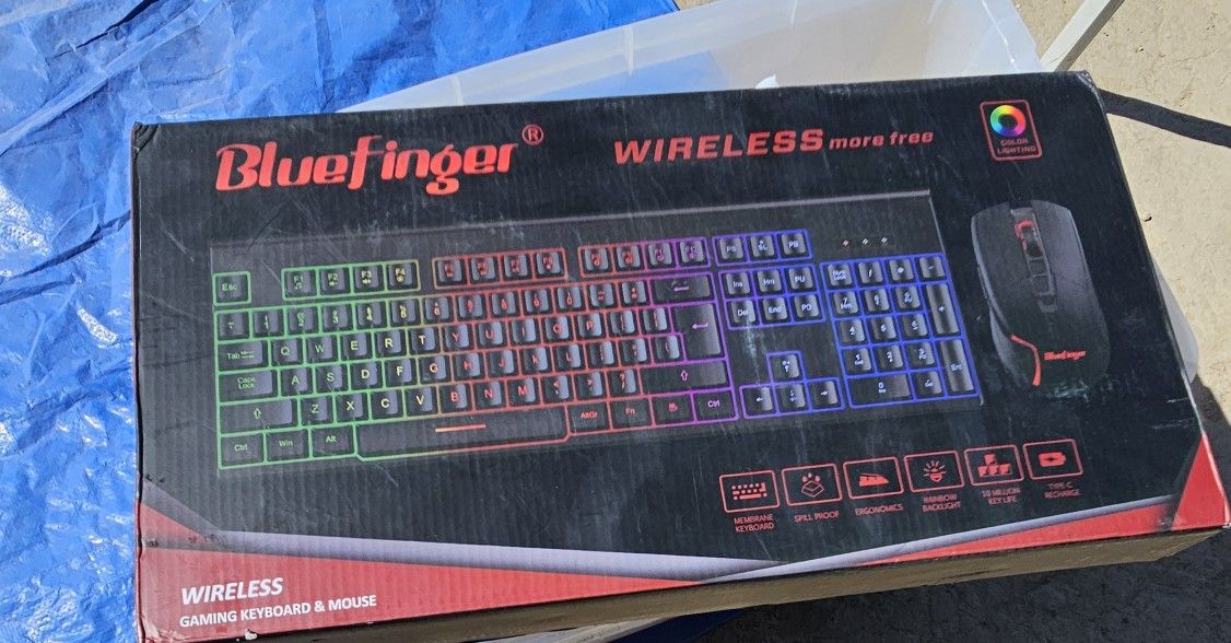 Wireless Gaming Keyboard And Mouse 