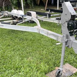 Galvanized Dual Axels Trailer Up To 27’ Boat. New Lights, New Wires. Ready To Load…