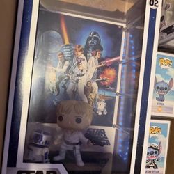 Star Wars (Luke Skywalker With R2-D2) Movie Poster Funko Pop!