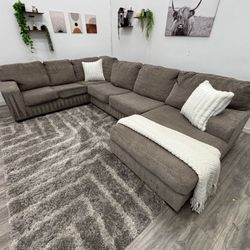 Gray Sectional Couch - Free Delivery 