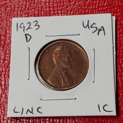 1923-D  Lincoln 1C Antique Restrike Coin