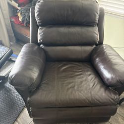 Free Reclining Leather Chair
