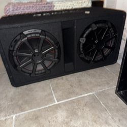 🔊 Kicker 48DCWR122 Dual 12” CompR Subwoofers w/ Ported Box