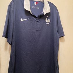 Men Polo Shirt Blue Size XL 