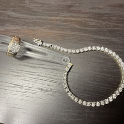 Ring & Tennis bracelet Jewelers Set 