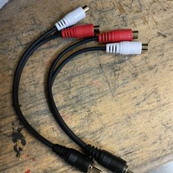 Audio Splitter Cords Rca  2 Pc New