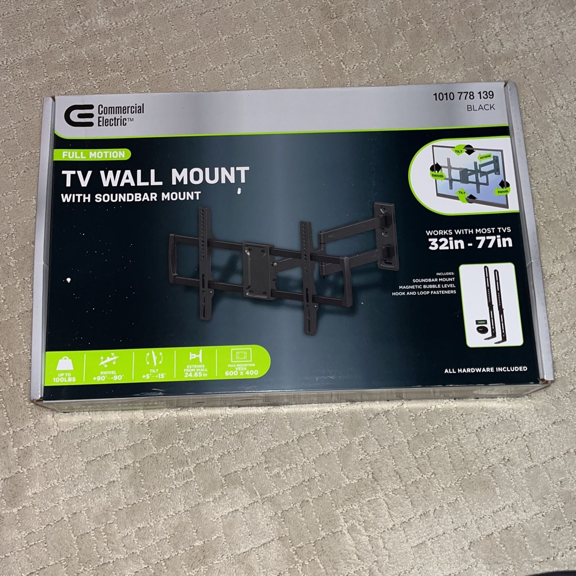 TV Wall Mount with SoundBar Mount