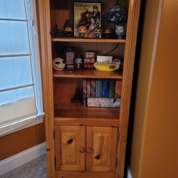Solid Yellow Pine Cabinet, Bookcase, Storage, Display 