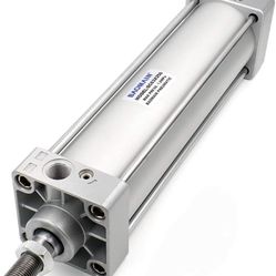 Baomain Standard Cylinder SC 63 X 250 G3/8", Bore: 2-1/2 inch, Stroke: 10 inch, Screwed Piston Rod Double-Action Type