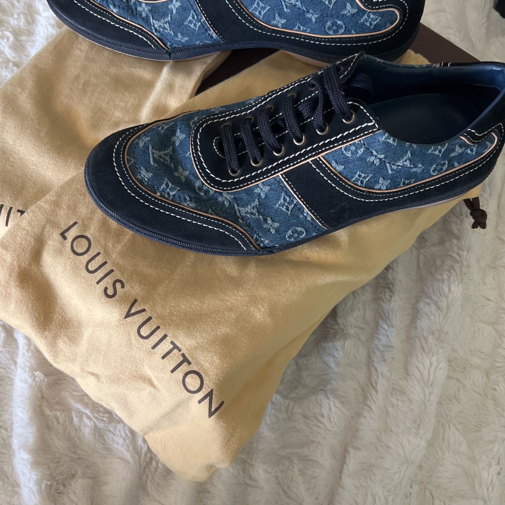 Louis Vuitton Denim Chucks 100% AUTHENTIC W/ BOX AND RECEIPT! for Sale in  Los Angeles, CA - OfferUp