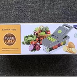 14Pcs Multifunctional Vegetable Chopper Onion Potato Fruit Salad Chopper with Container and Hand Protector, Slicer Dicer Cutter Grater