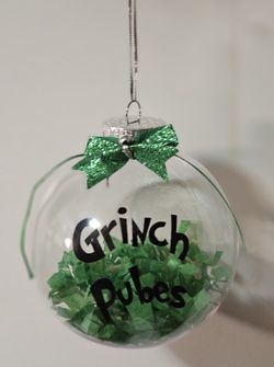 Homemade Grinch Ornament 