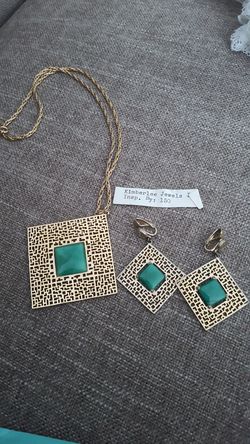 Kimberlee jewelry faux jade set