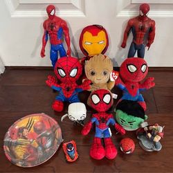 Marvel Avengers Spiderman Iron Man Hulk Groot Toys & Plush $15 for All 