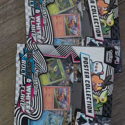 Brand New Pokemon SV Black Bolt / White Flare Poster Collection 