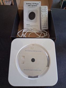 Desktop CD Player with Built-In Speakers