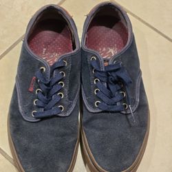 Vans Pro Blue Suede Shoes 9.5