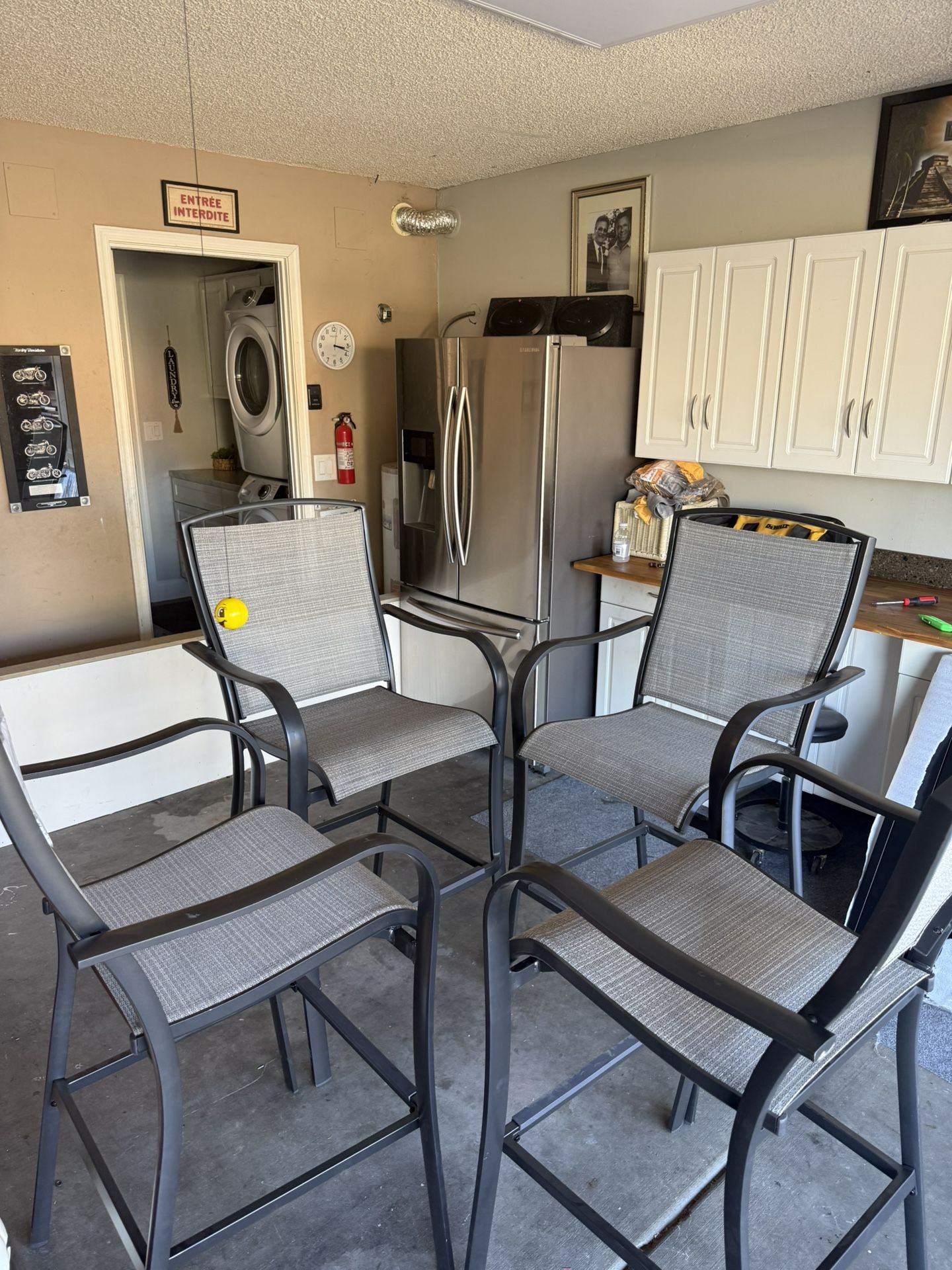 4 High Top Chairs NEW