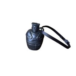 Water Canteen Toy Black Accessory Adjustable Strap 1.5 Inch
