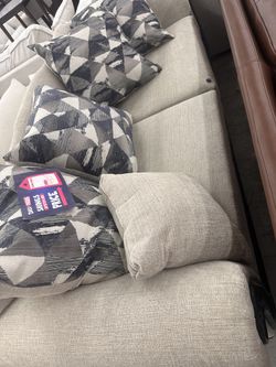 Couch with pillows