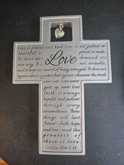 Cross Decor, Christian, Corinthians 13