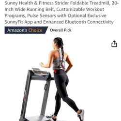 SUNNY HEALTH Fitness Smart Treadmill LOPRO Deck NEW 