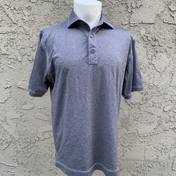 Footjoy Polo Shirt Men’s Size Small Gray Golf Performance Short Sleeve