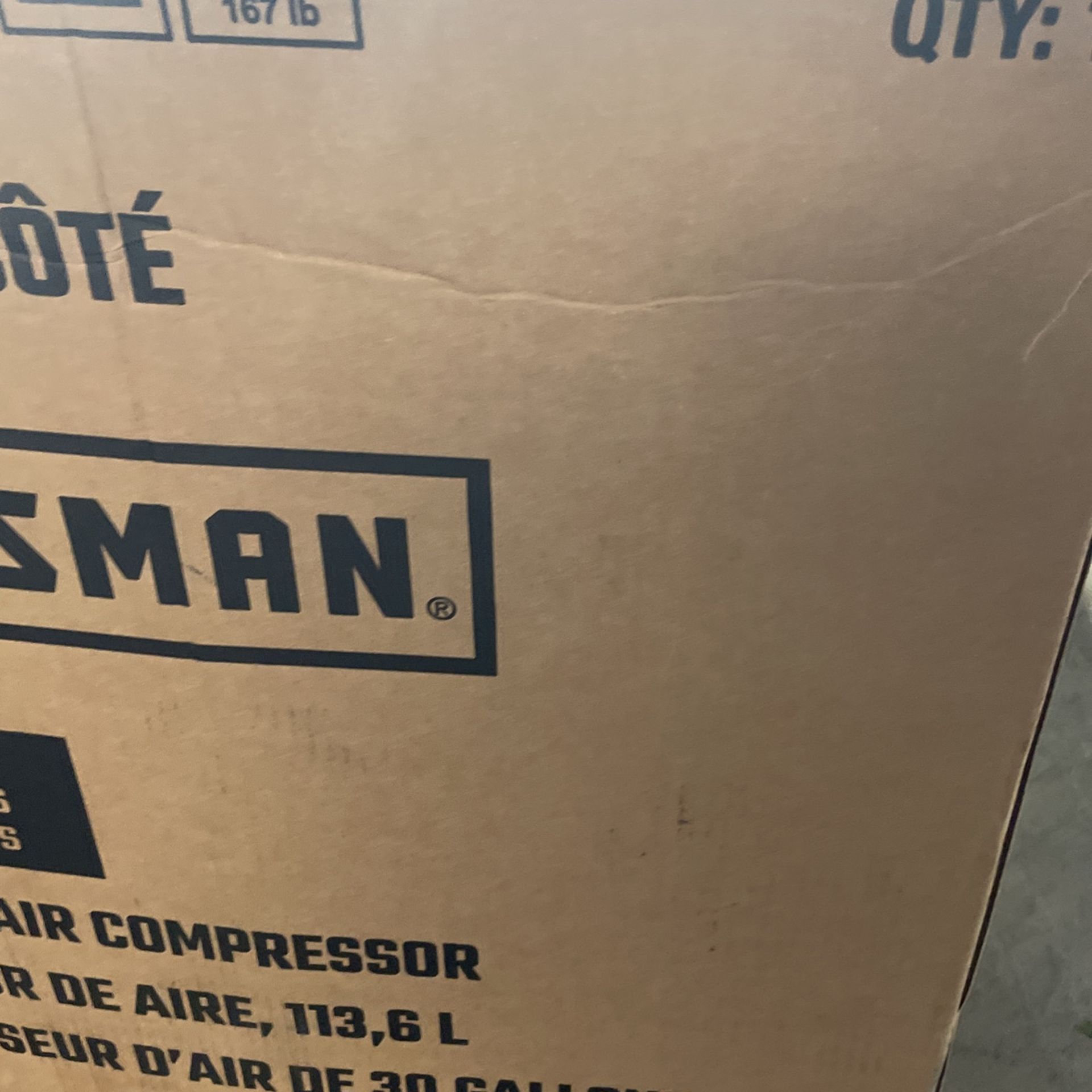 New Craftsman 30Gallon Single Stage Portable Corded Electric Vertical