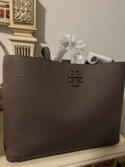 New!!!! Tory Burch Tote Bag McGrow Silver Maple color