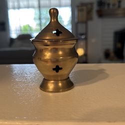 Vintage brass incense burner