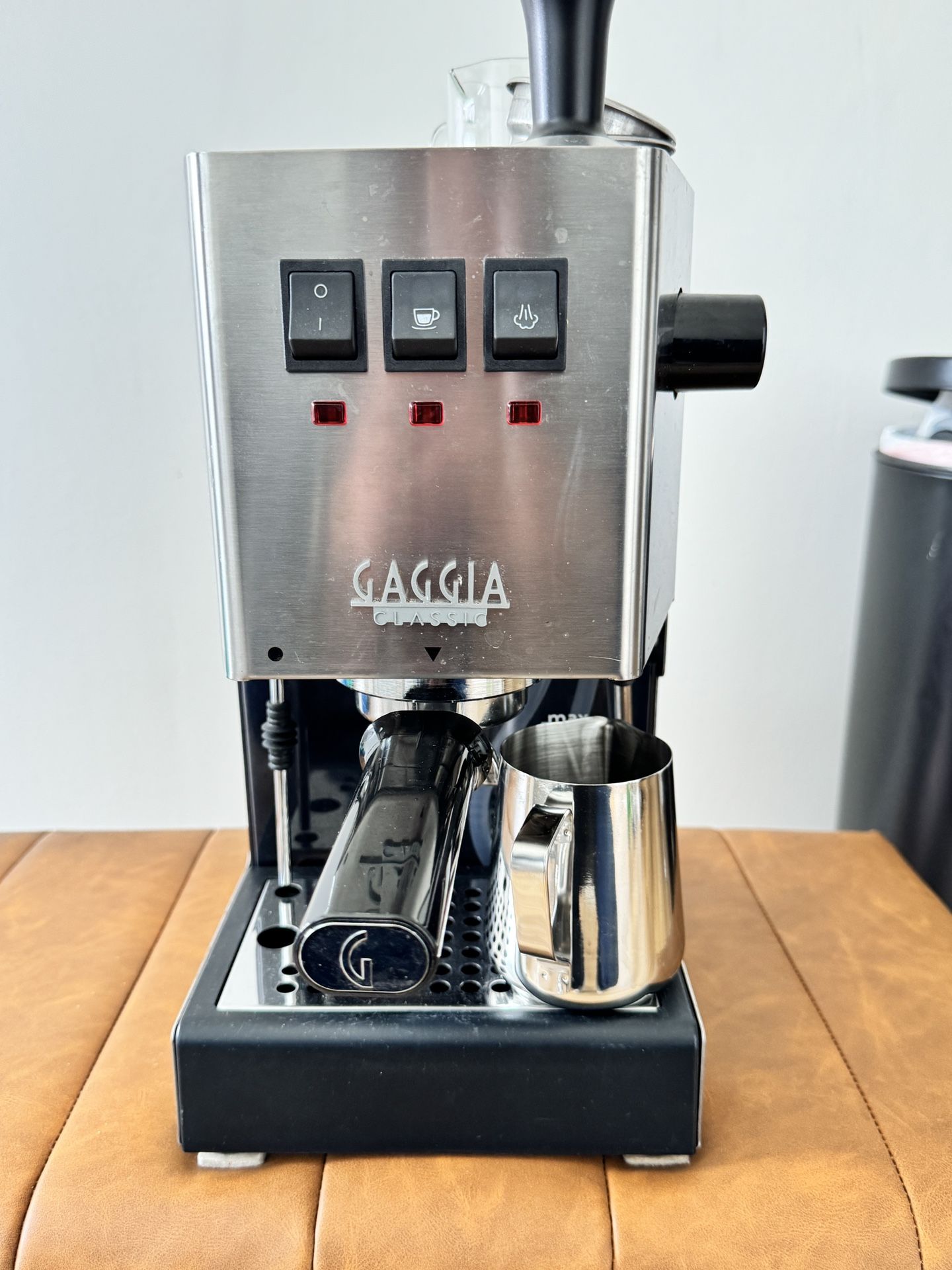 Gaggia Classic Pro + Tamper + Milk Steamer – Great Condition!