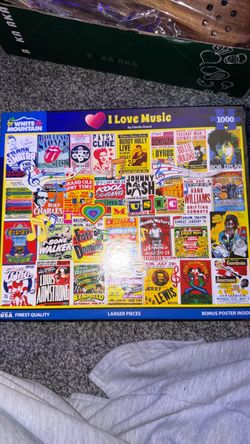 1000 Piece “I Love Music” Puzzle (UNOPENED)