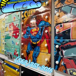 Superman Five Drawer Dresser New Chest Cajonera Comoda Compressed