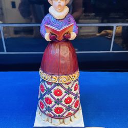 Vintage New! Jim Shore Girl Caroler Figurine 