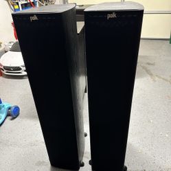 Polk TSx 330t Black Speakers Set Of 2