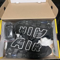 Sz 8/ Mens Ambush X Air More Uptempo Low 'Black'