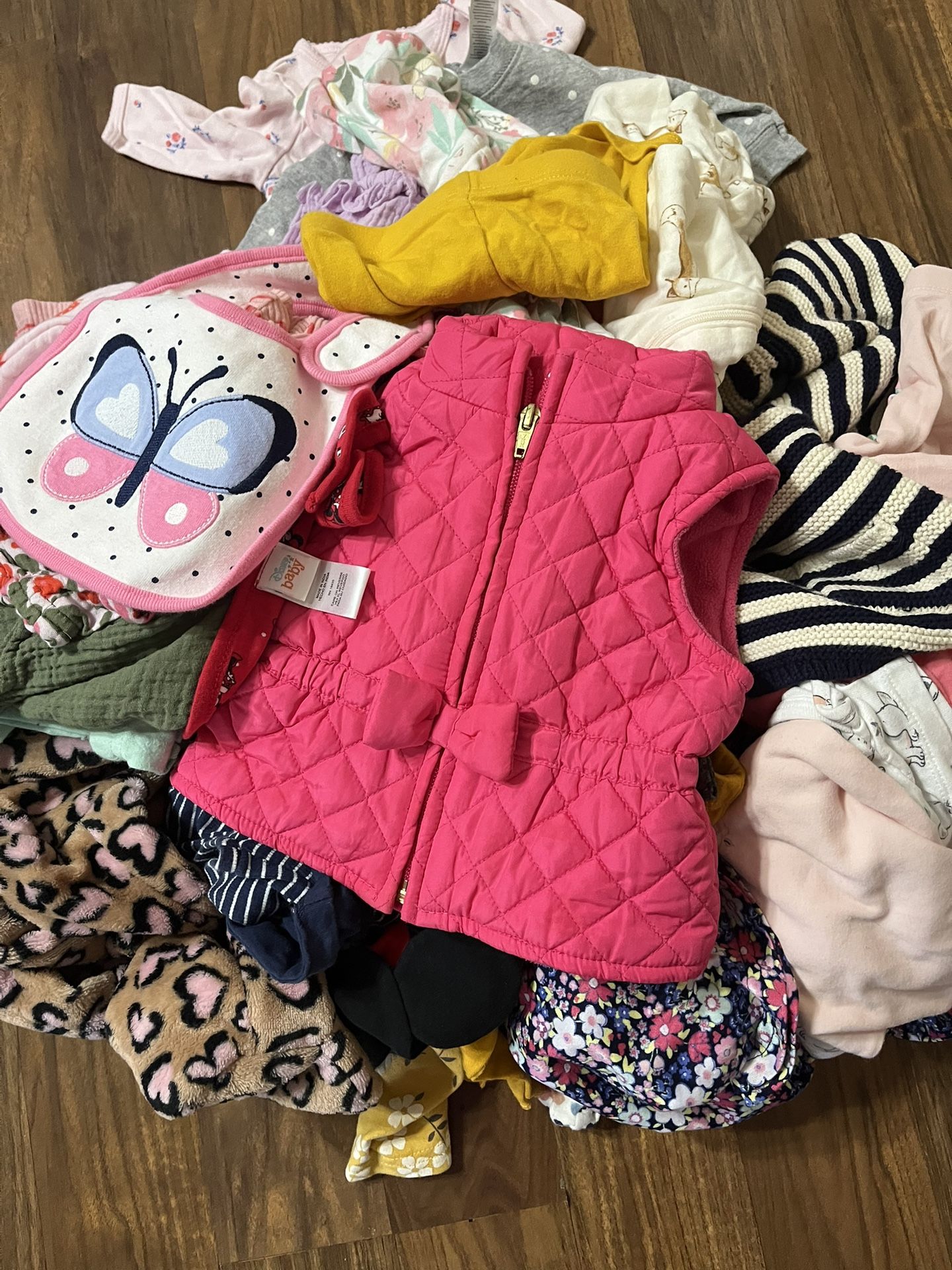 Baby Girl Clothes Size 3-6 Months 50 Pieces For $30
