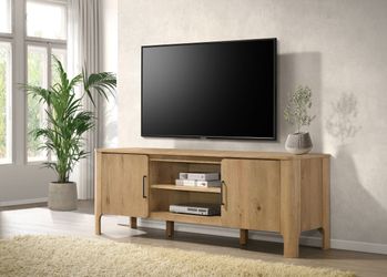 Rowe Light Oak 65-inch 2-door Wood TV Stand Media Console