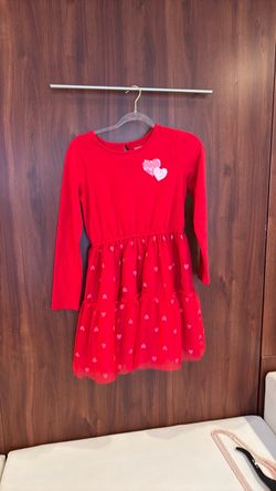 Red dress with hearts