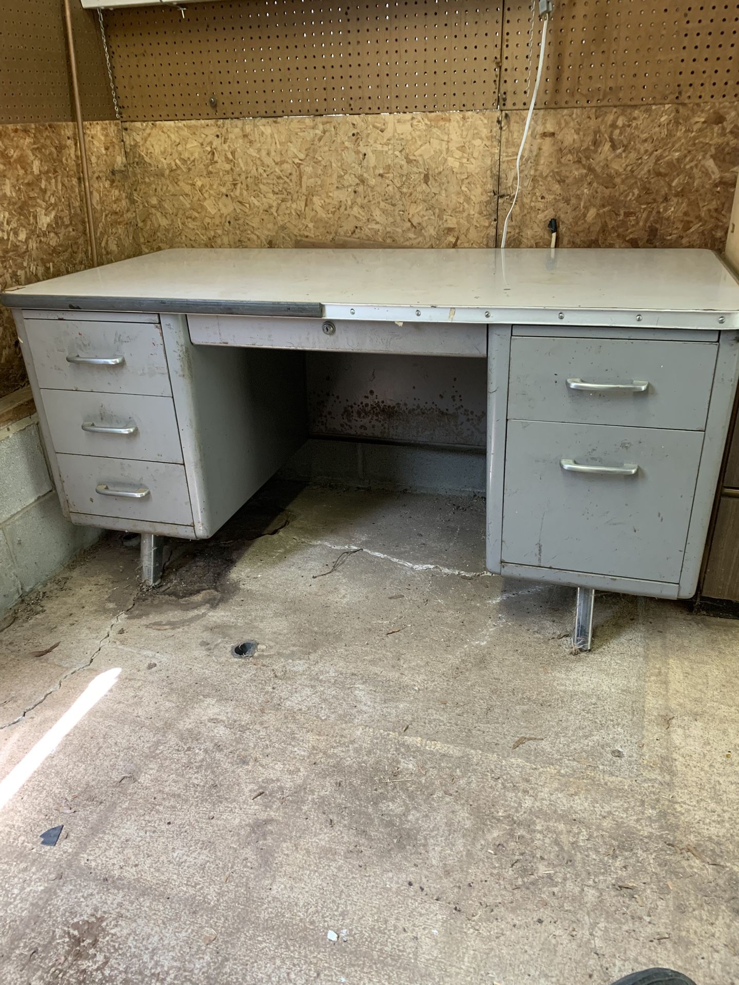 Large Steel Office Desk
