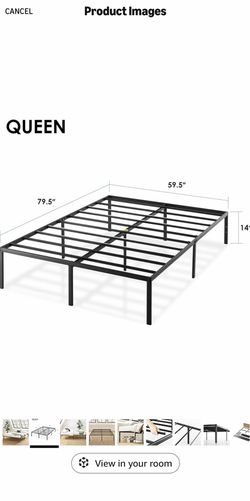 Used Queen Platform Bed Frame