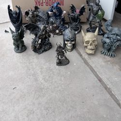 Gargoyle Skulls Dragons Statues 