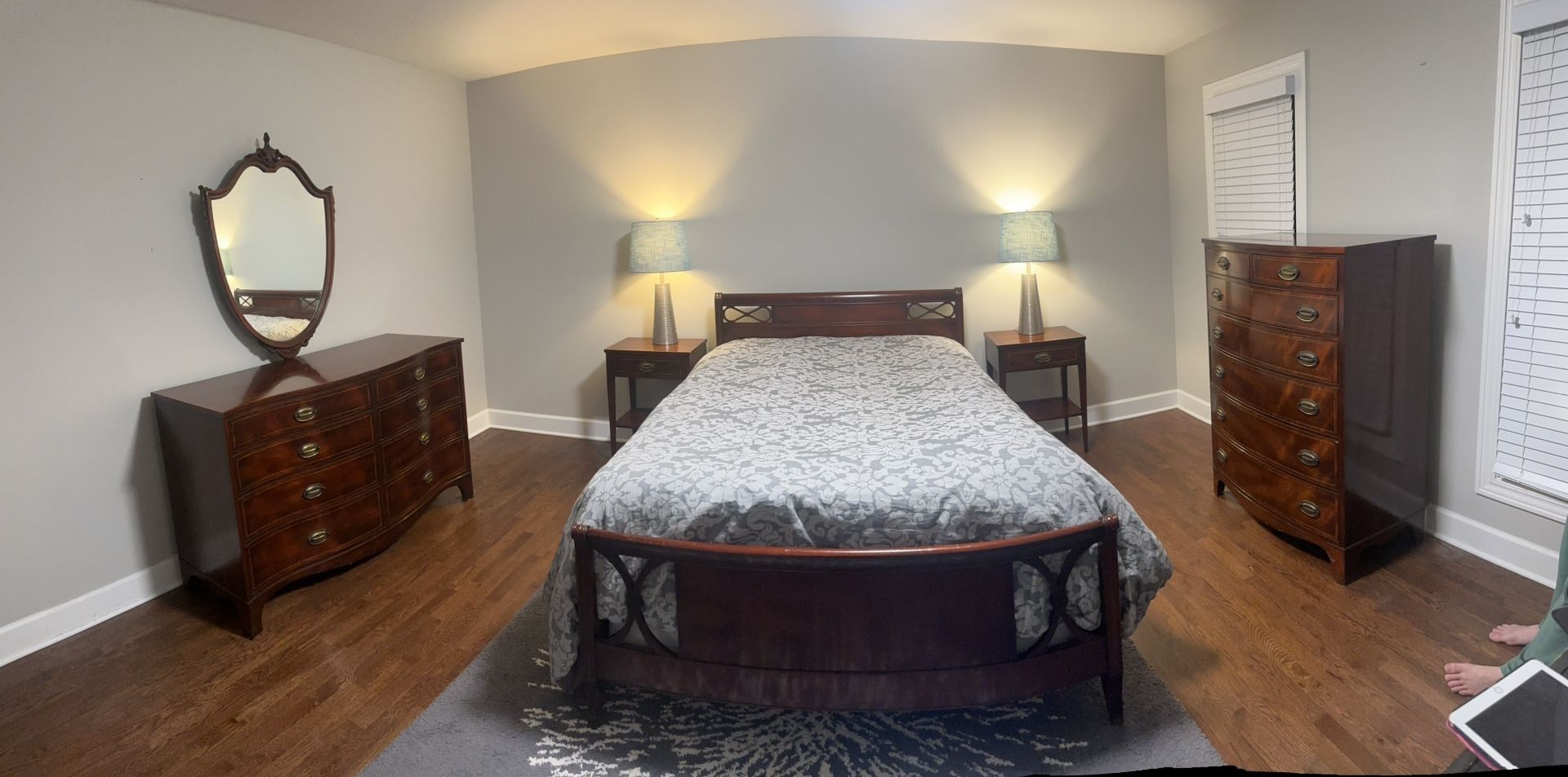 1940s Mahogany 5 Piece Bedroom Set By Henredon