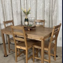 Compact Kitchen Dining Table & 4 Chairs Ikea LIKE NEW!