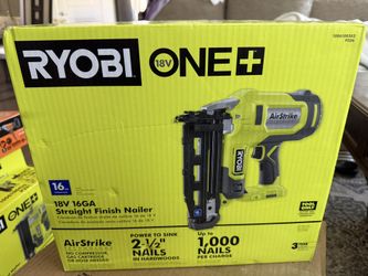 RYOBI ONE+ 18V AirStrike 16-Gauge Cordless Finish Nailer (Tool Only)