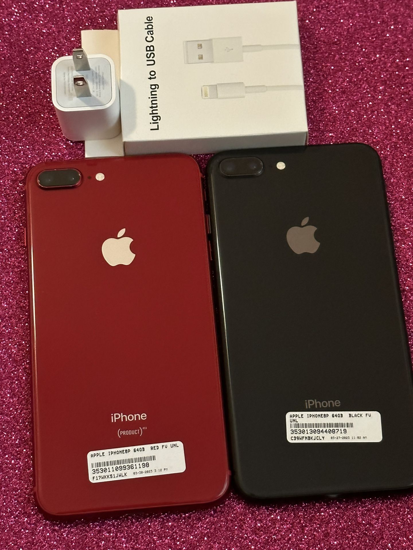 IPhone 8 Plus (64gb) Space Grey And Red UNLOCKED 