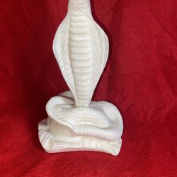 Vintage 6.5 Inch Alabaster Greek Snake Imported From Greece (2 available) 