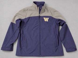 Men’s UW Washington Huskies Fleece-Lined Soft-Shell Jacket, Size  XL