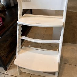 Wooden High Chair For Ages 3-12