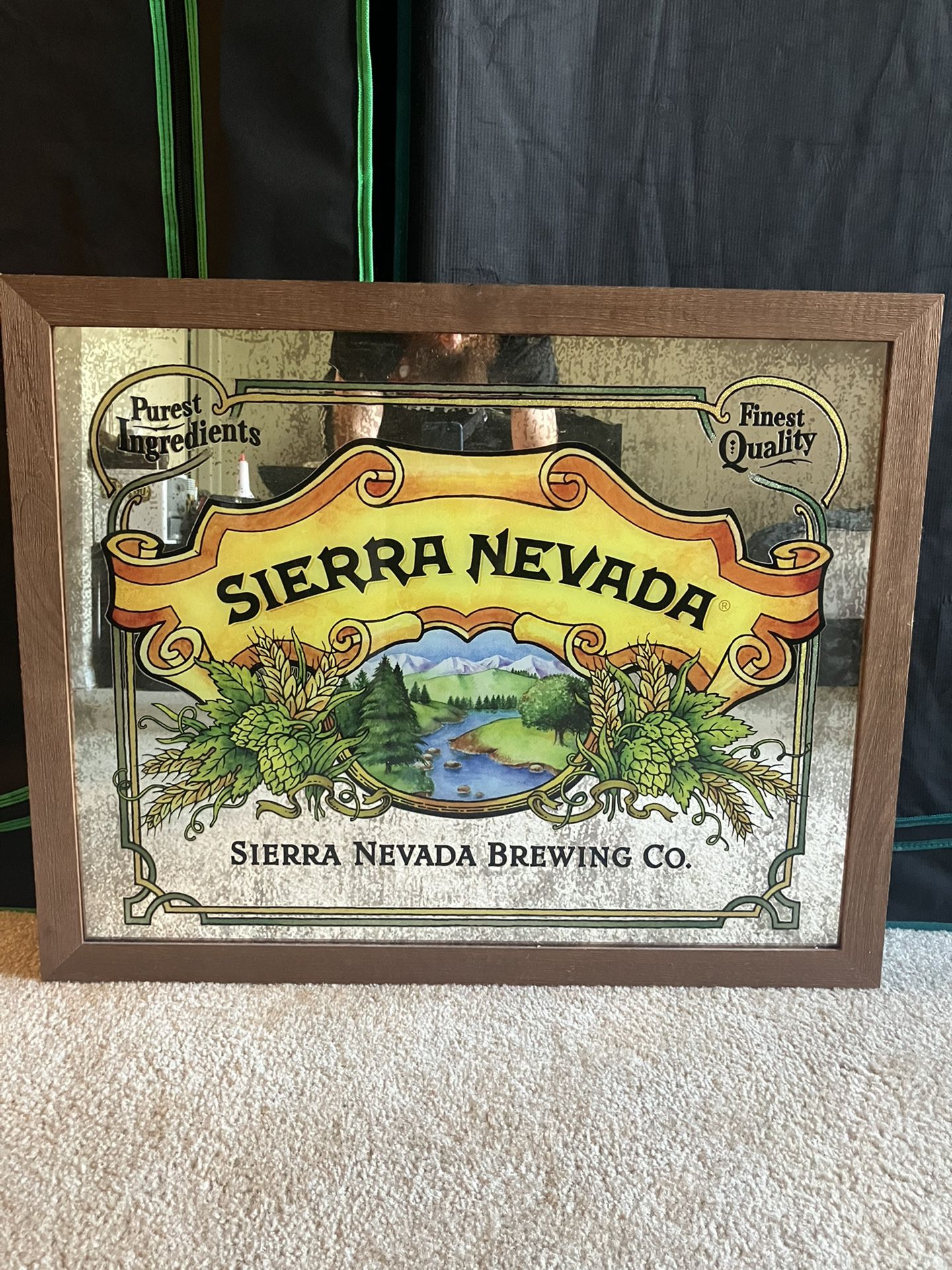Sierra Nevada Glass Beer Frame Mirror